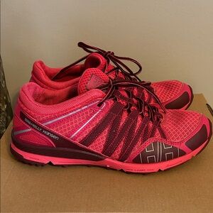 Helly Hansen Women's Bright Pink and Burgundy Trail Runners size 8